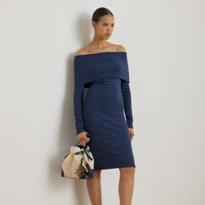 Abito Ralph Lauren a Coste con Spalle Scoperte