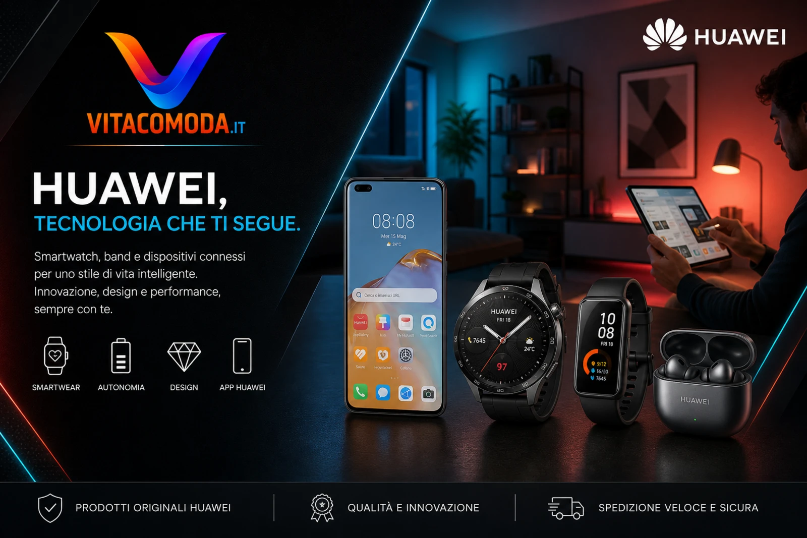 Huawei — tecnologia che ti segue